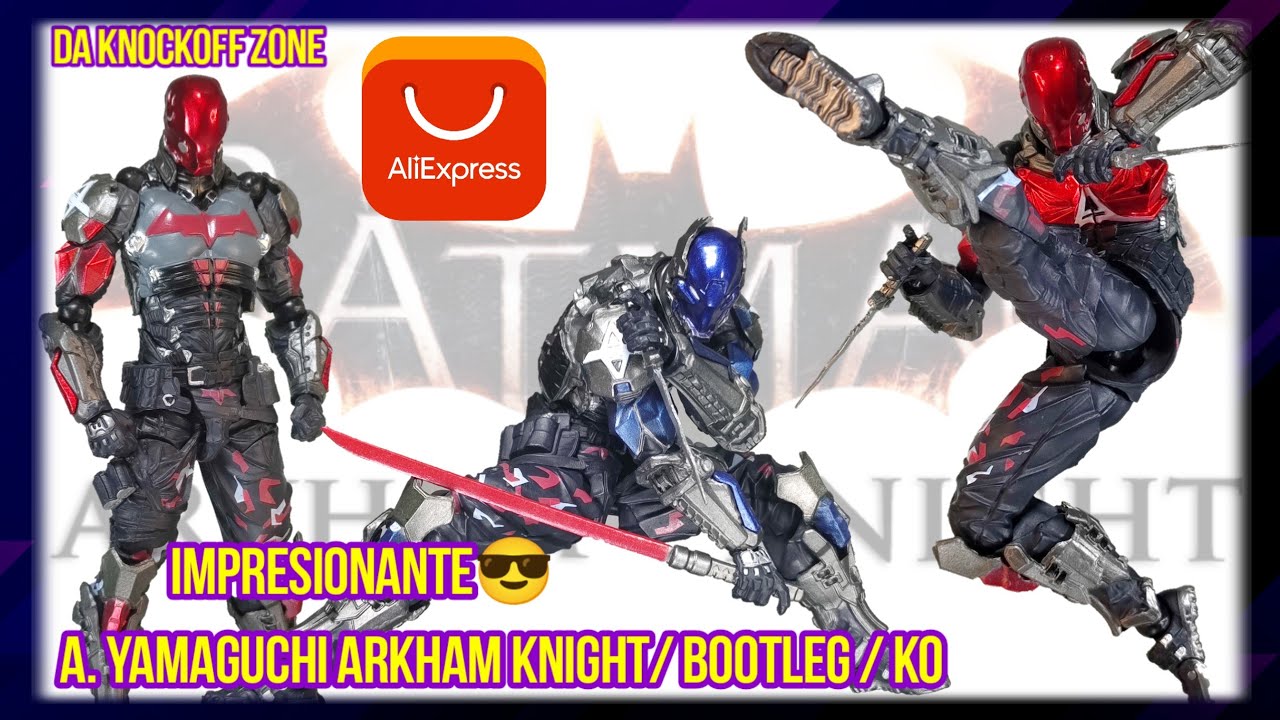 Revoltech Arkham Knight Bootleg KO de Aliexpress Reseña y Analisis #review #unboxing #dc #batman