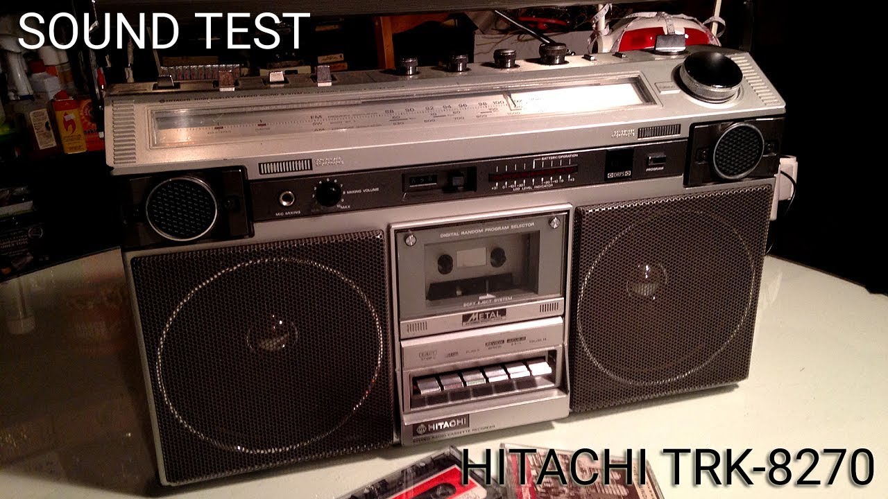 Sound Test HITACHI TRK-8270 aka Padisco-8270 Boombox