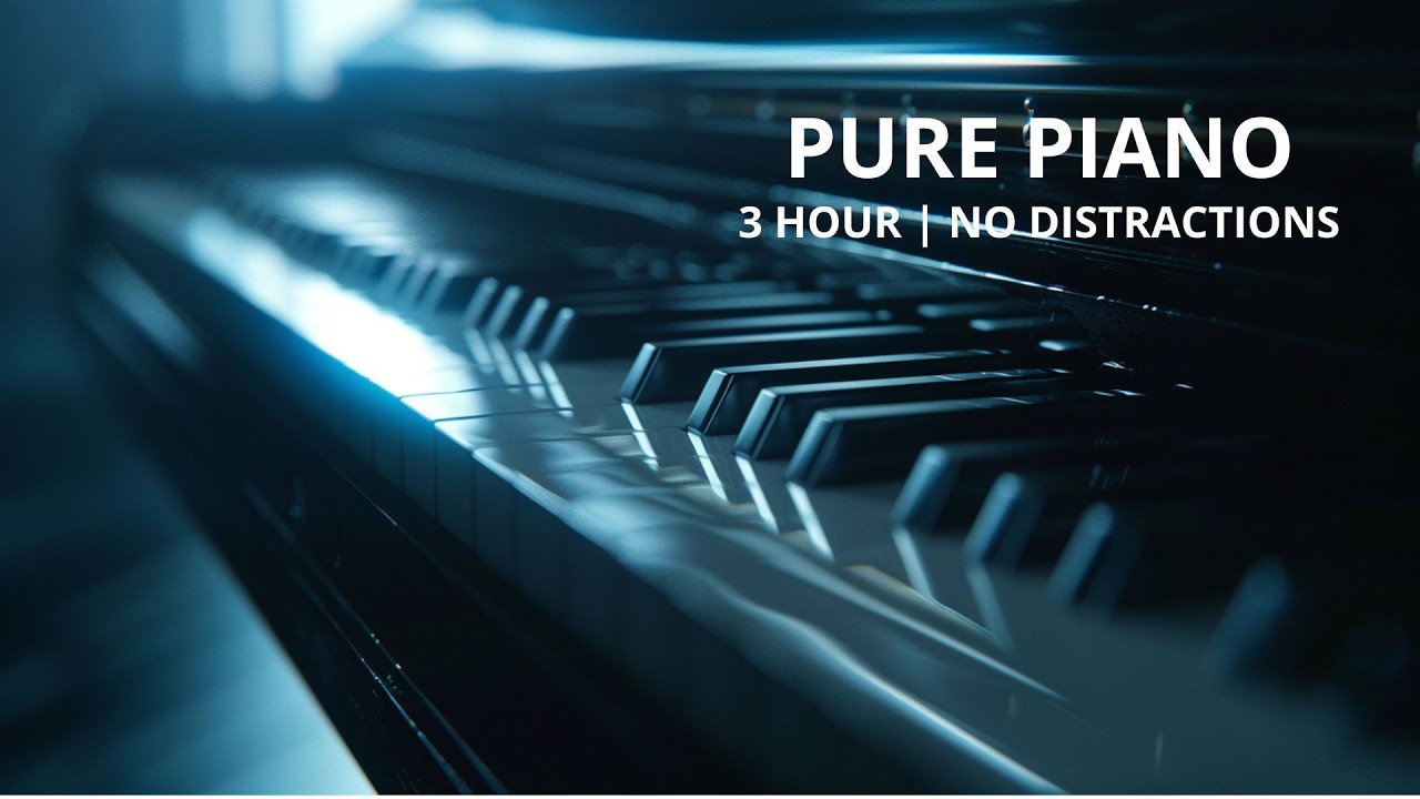 3 Hours Minimal Piano Focus Music for Study & Work | Deep Concentration