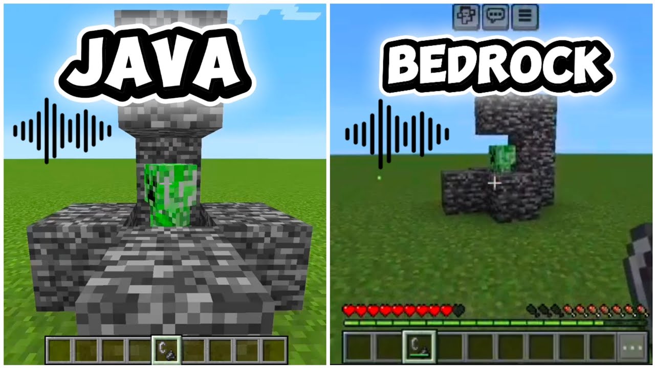 "Java Sounds VS Bedrock Sounds 🎧😳 Minecraft Comparison!"