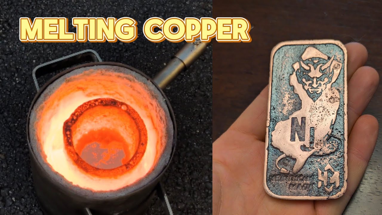 Melting Copper Wire Into Copper Bars
