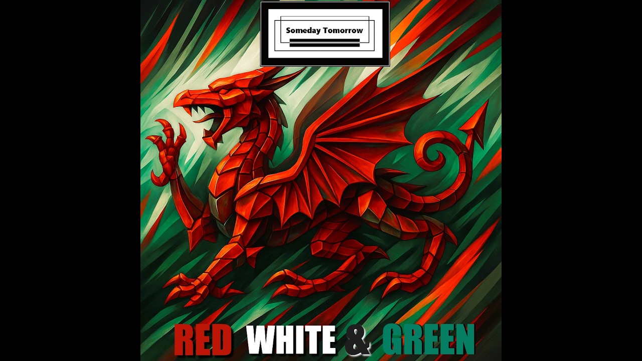 RED WHITE & GREEN , A WELSH ANTHEM !! HAPPY ST DAVIDS DAY