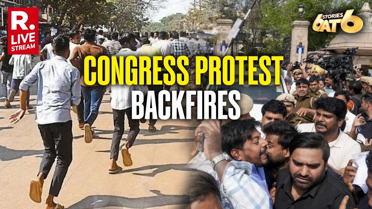 6 Stories At 6 LIVE: Congress Protests Backfires | Skies In Crisis | #JusticeForReyansh