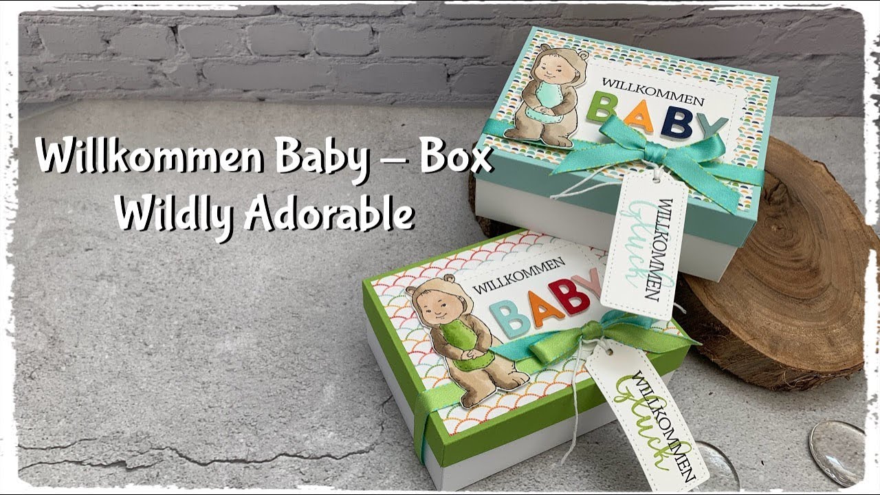 Willkommen Baby-Box - Verpackung - Wildly Adorable - Stampin´Up! Tutorial