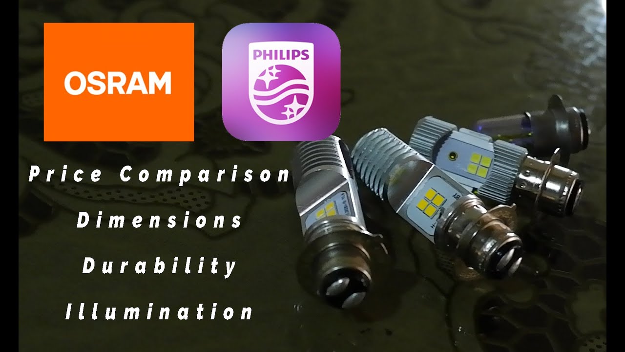 Osram - Philips LED T19 Comparison | Price | Dimension | Illumination
