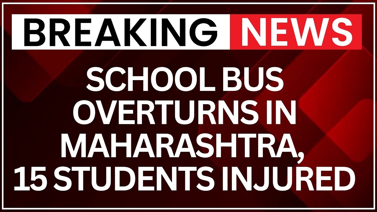 Maharashtra School Bus Accident: 15 Students Injured After Bus Overturns | Latest News | NewsX