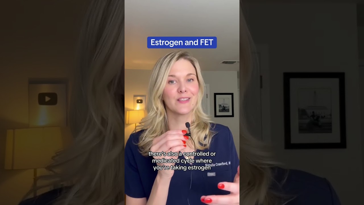 In a controlled or medicated cycle, you will take estrogen leading up to your frozen embryo transfer