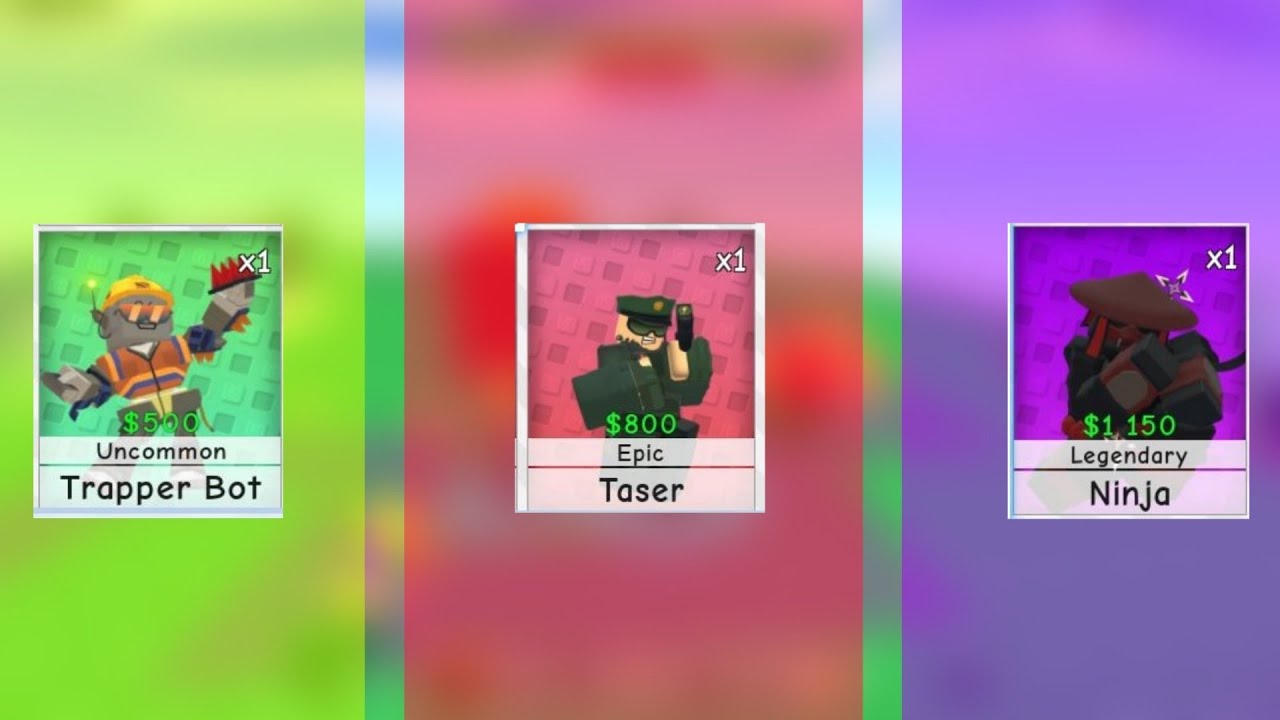 RETRO TOWER DEFENSE | SHOWCASE TRAPPER🪤,TASER👮,NINJA🥷