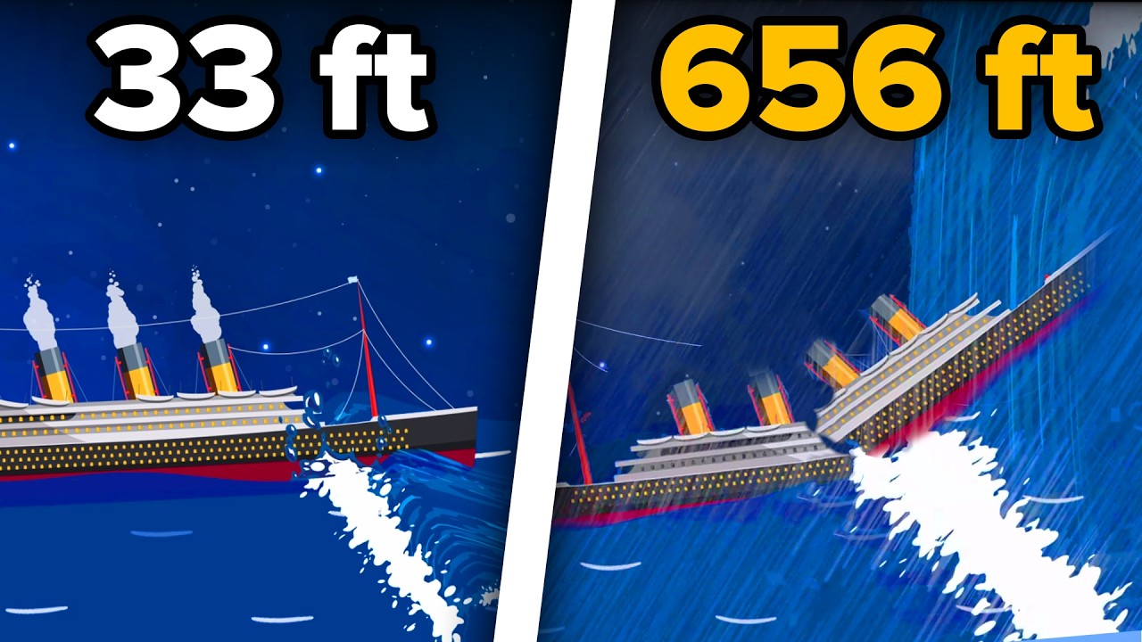 ⚓Titanic VS Wave of Different Sizes