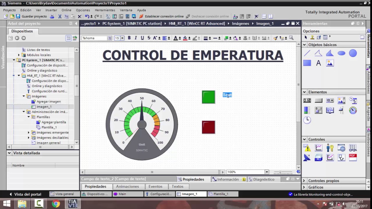 TUTORIAL Control de Temperatura WinCC + TIA Portal V13