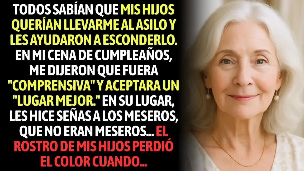 Todos Sabían Que Mis Hijos Querían Llevarme Al Asilo Y Les Ayudaron A Esconderlo, En Mi Cena