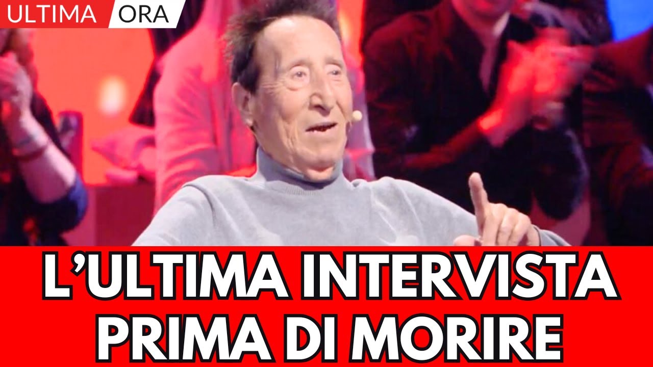 ALVARO VITALI: L'ULTIMA INTERVISTA PRIMA DI MORIRE