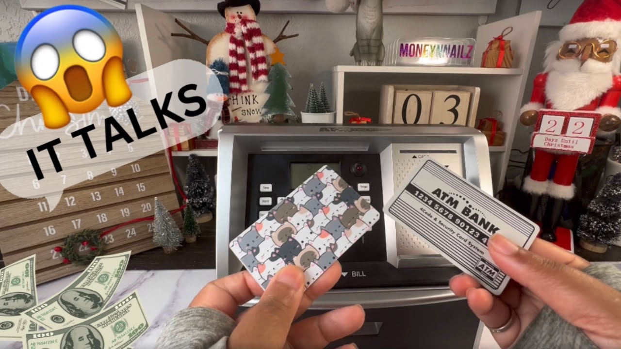 NEW SAVINGS CHALLENGE| TALKING ATM PIGGY BANK | 12/3/22