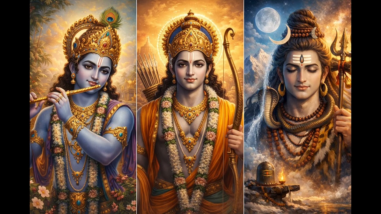 Hare Ram, Hare Krishna #mahadev #shiv #devotional #bhakti #krishna #krishnabhajan #iskon #sanatam