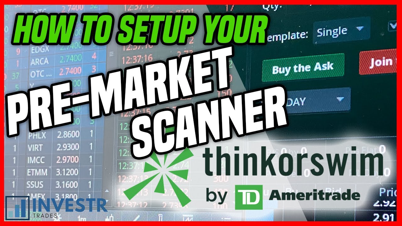 😲 HOW TO SCAN FOR STOCKS PREMARKET - PREMARKET SCANNER SETUP