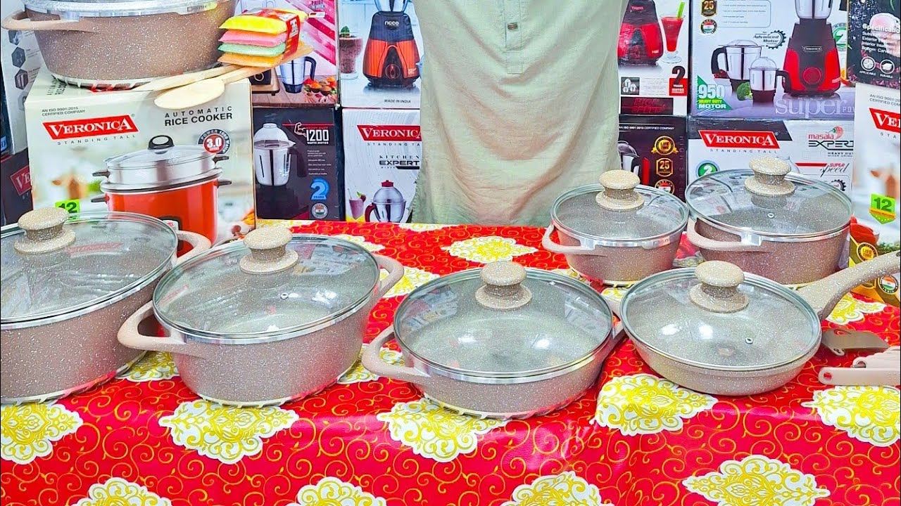 সবচেয়ে বড় সাইজের  ইউরোপিয়ান টেকনোলজির ১৮ পিসের বিশাল গ্রাইনাইট কুকিং সেট 💥🍲