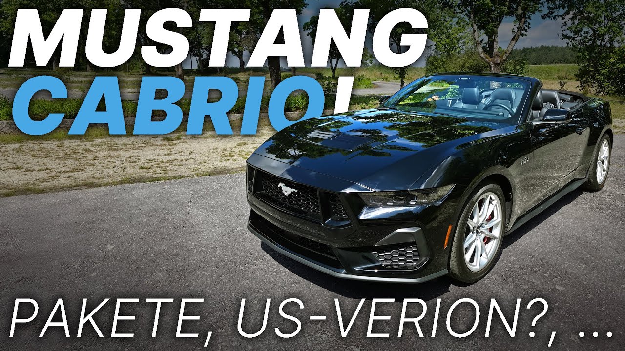 Mustang Cabrio als US-Version mit V8 | Unterschiede zur EU-Version..