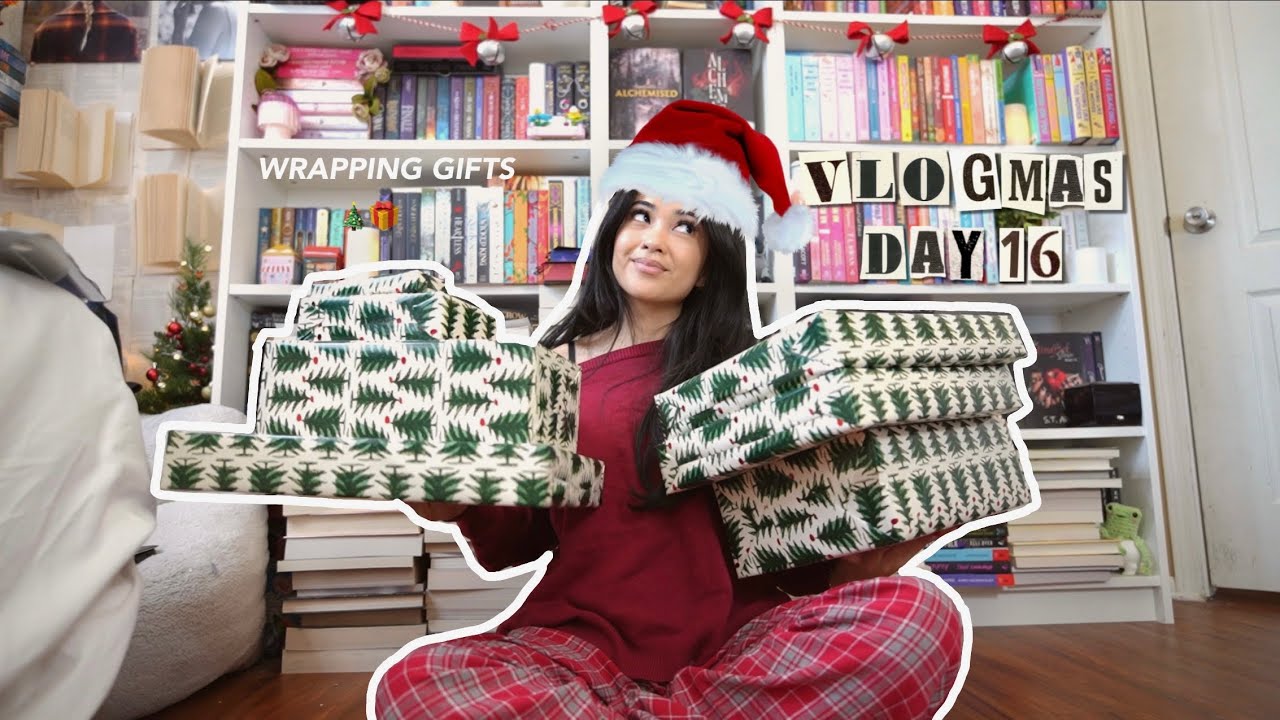 wrap christmas gifts with me 🎄🎁 vlogmas day 16 