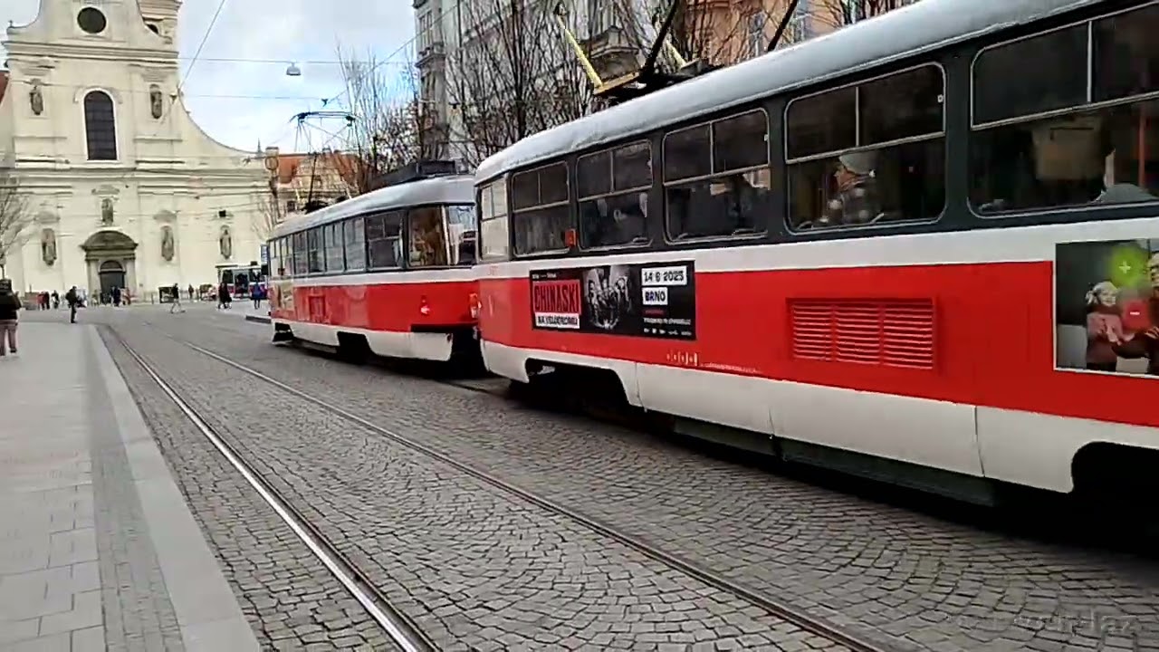 Брненський трамвай— Škoda 13T Elektra, Tatra T3G, Vario, EVO 20.12.2024 / Brno tram— Škoda, Tatra