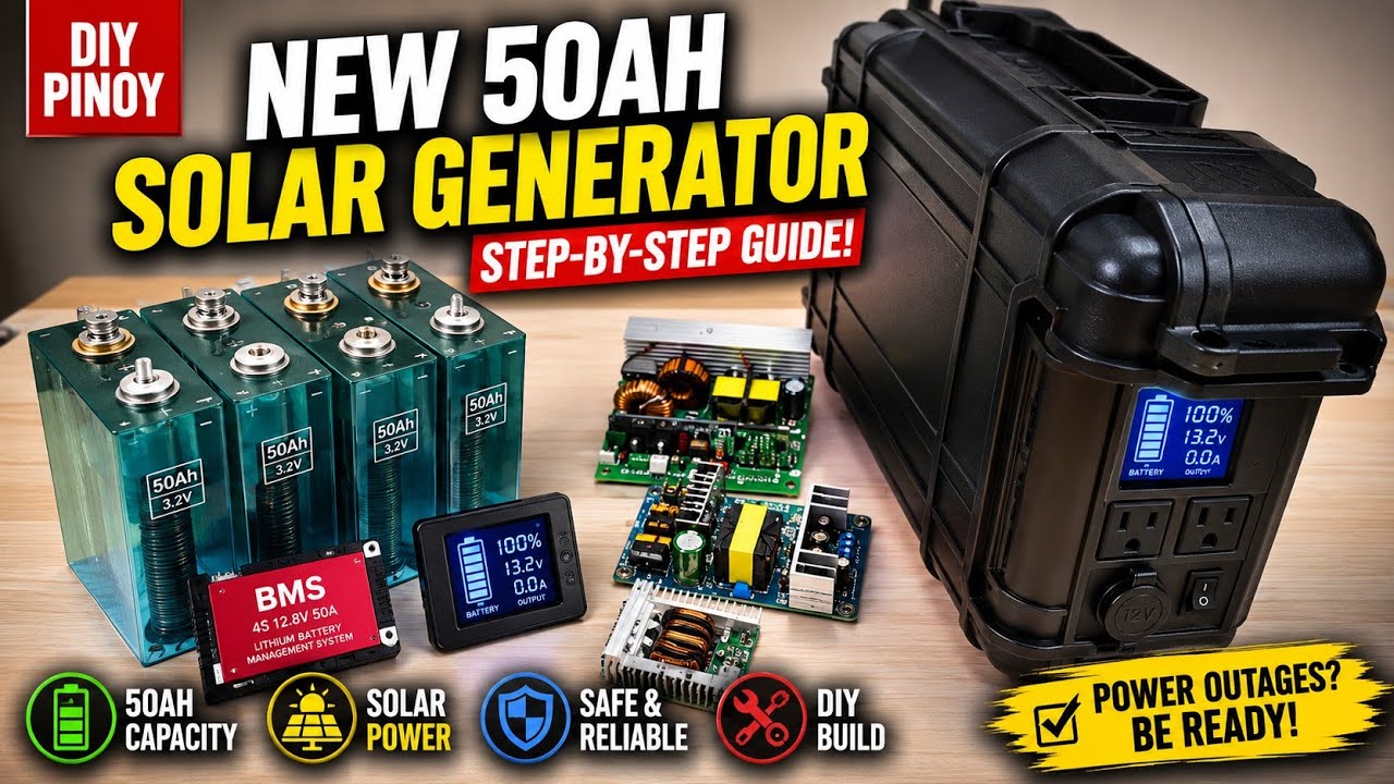 PART1 - 50AH PRISMATIC LIFEPO4 SOLAR GENERATOR