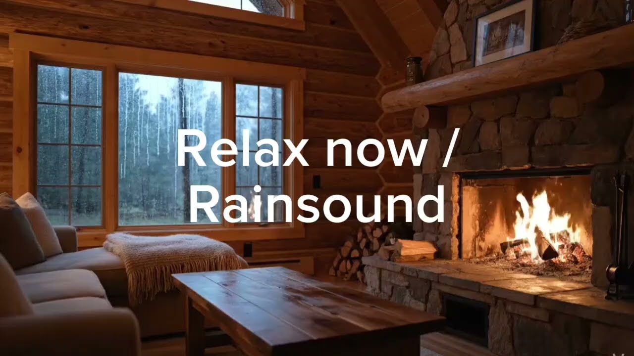 Sleep deep and fast to rain and warm fire