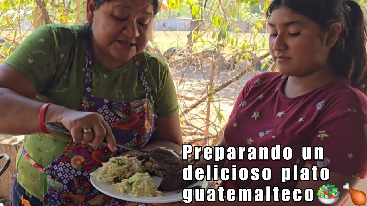 Hisimos un plato guatemalteco y salio muy sabroso 🤤🍗