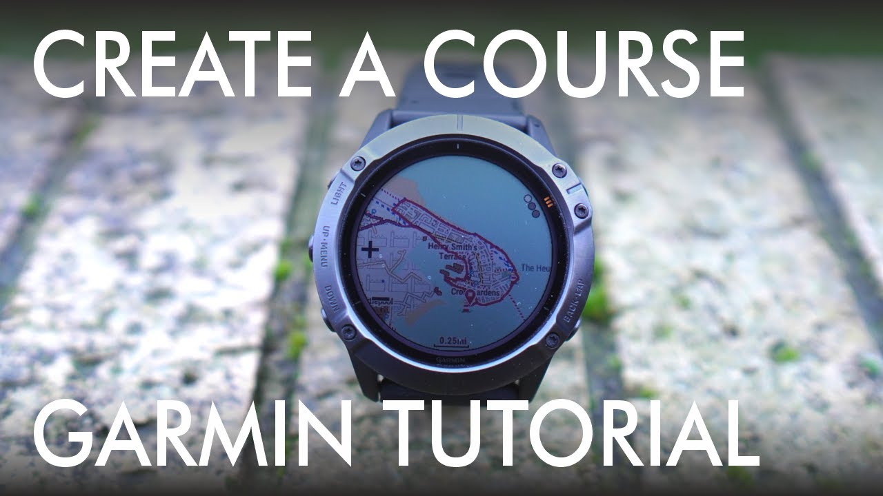 Garmin Connect - How To Create a Course