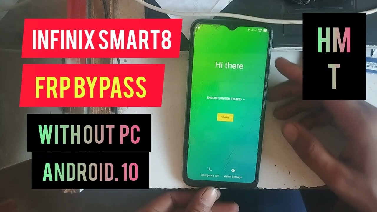 Infinix smart 8 frp bypass without PC android 10