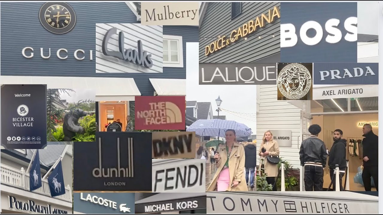 BICESTER VILLAGE WALKING TOUR NEAR OXFORD & LONDON UK🛍️🇬🇧BICESTER VILLAGE DESIGNER OUTLETS SHOPPING