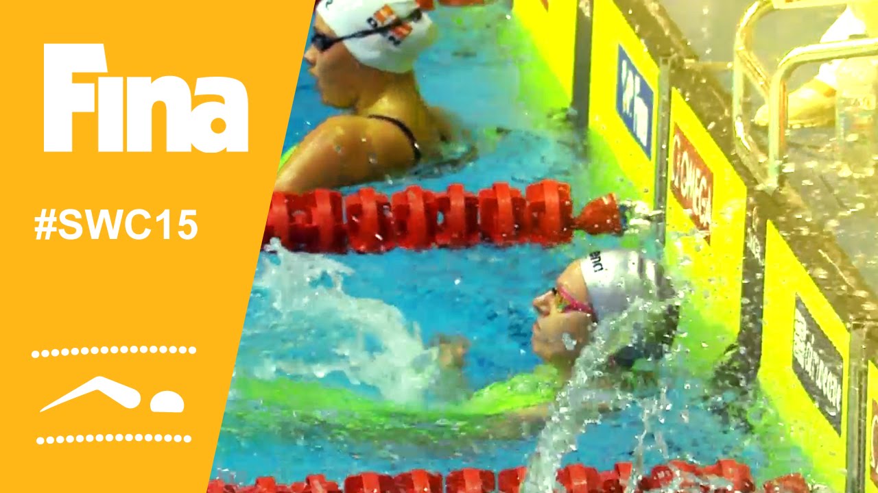Emily SEEBOHM (AUS) wins 50m backstroke in Moscow