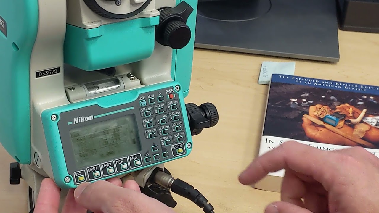 Transfer data from Nikon total station to your computer