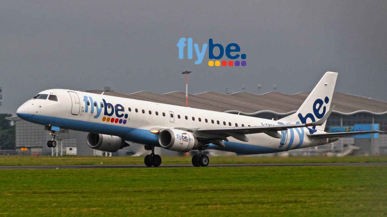 Embraer E195 action in the UK | Flybe