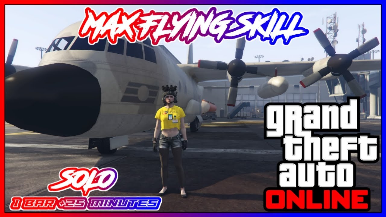 GTA 5: How to increase flying skill fast and easy!!(Online)