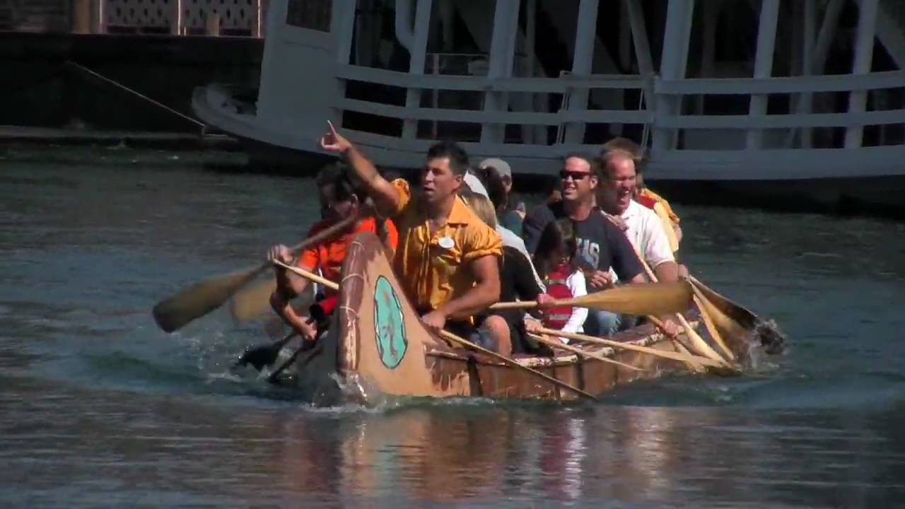 The Davy Crockett Explorer Canoe Ride at Disneyland