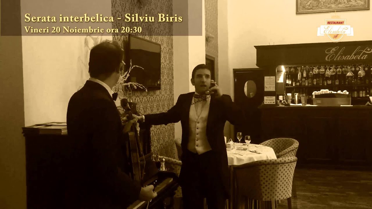 Silviu Biris - serata interbelica la Restaurant Elisabeta