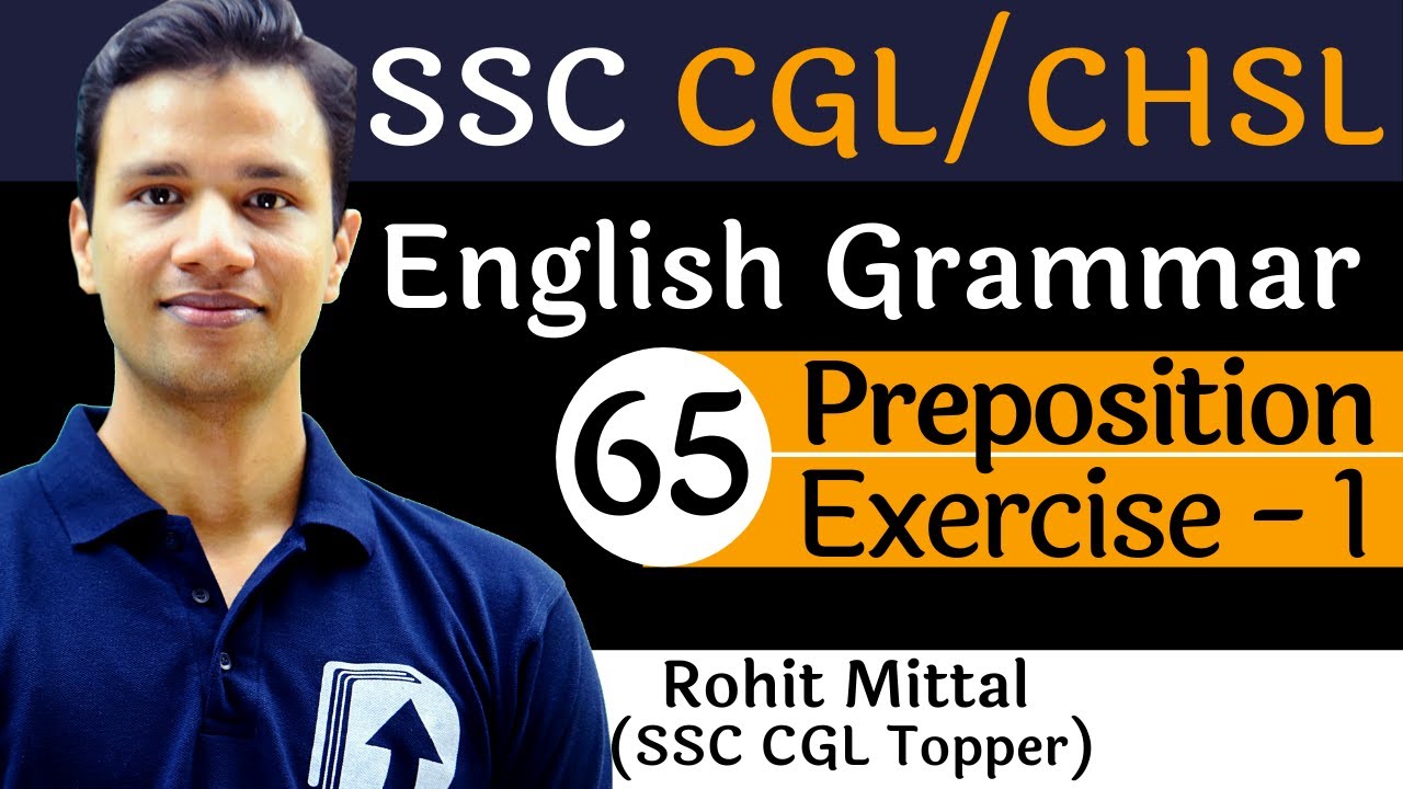 [65] Prepositions Exercise-1 | Grammar for SSC | Devotion Institute | Rohit Sir
