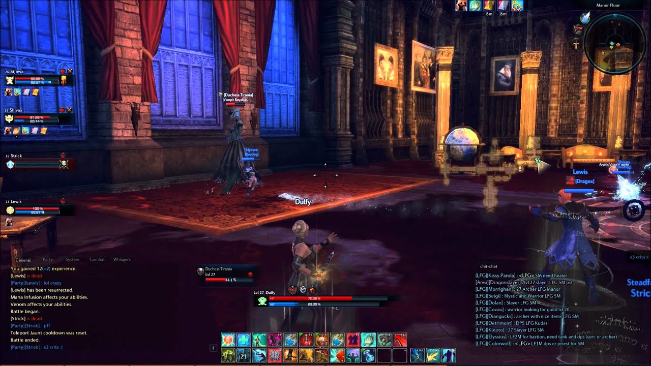 TERA- Sinistral Manor - Duchess Tirania - Mystic Healer POV - HD1080p