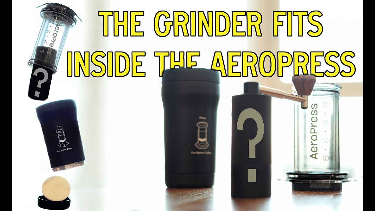 The Perfect Travel Coffee Setup (The grinder fits in the aeropress!)