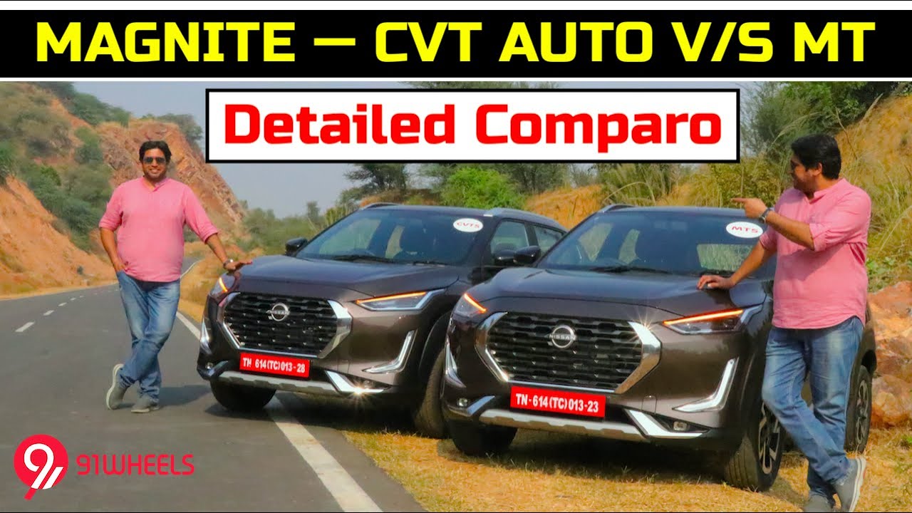 Nissan Magnite CVT Automatic v/s Manual Comparison || Which Turbo Petrol Should You Pick
