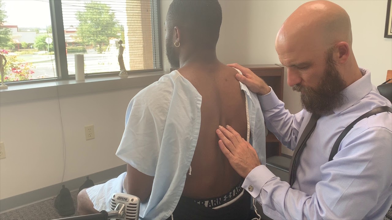 College Athlete 1st Adjustment. Self Cracker Gets Full Body Chiropractic Cracking. Microphone ASMR.