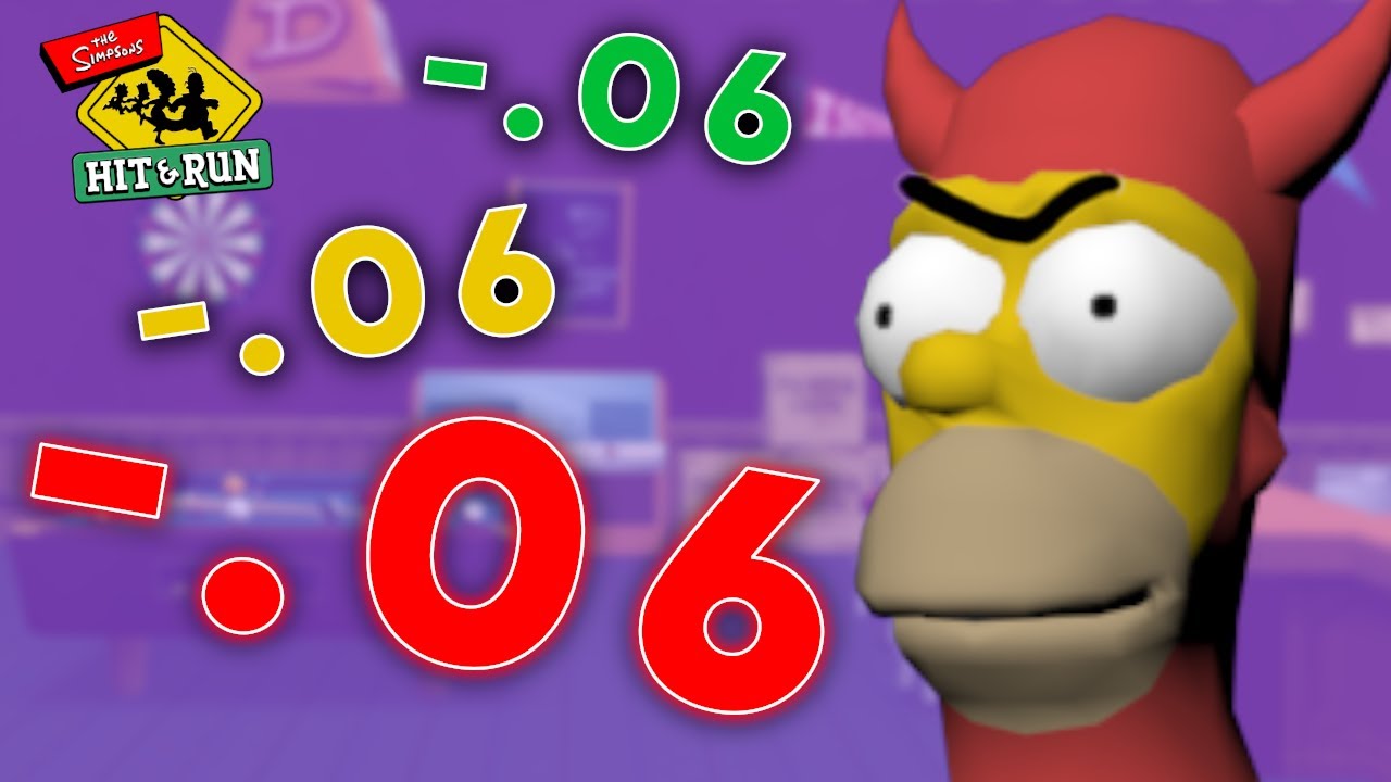 THE CURSED Simpsons Hit & Run Speedrun!