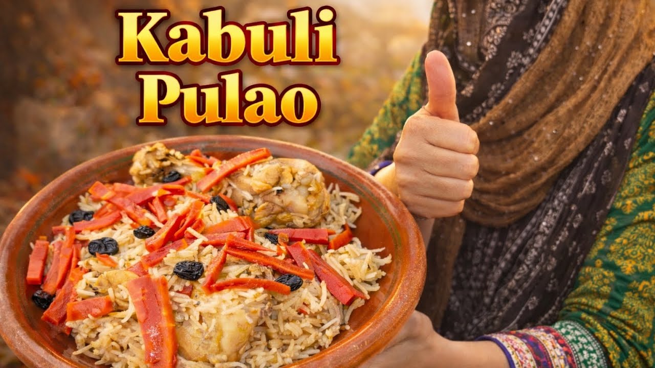 Chicken Kabuli Pulao / Afghani Pulao Recipe | Street Food Style 