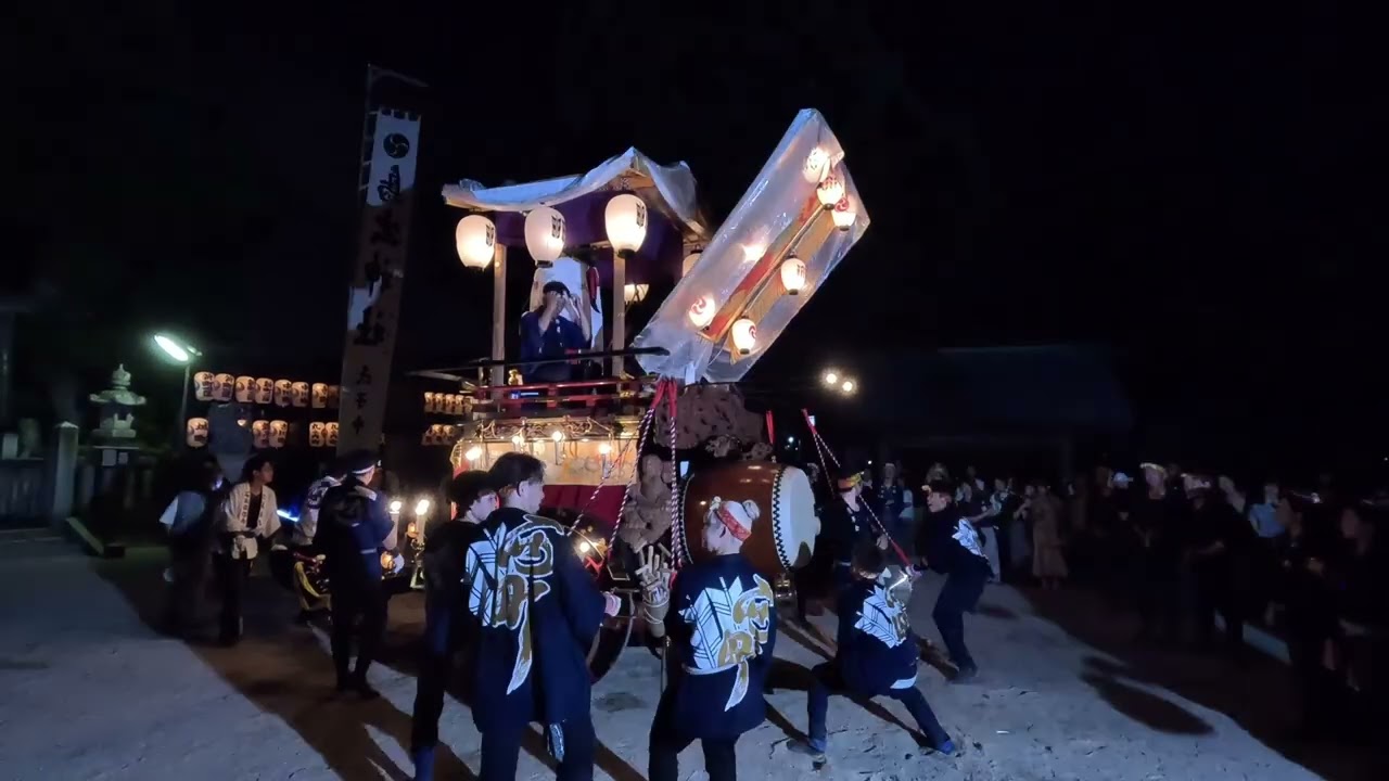 2024年8月15日  富田の石取祭  5  鳥出神社  西町  渡祭