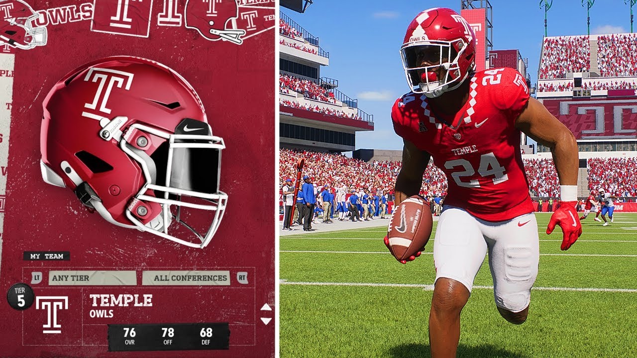 Win With Temple To Make The Heisman PLAYOFFS! CFB26 Campus Tour Ep. #126