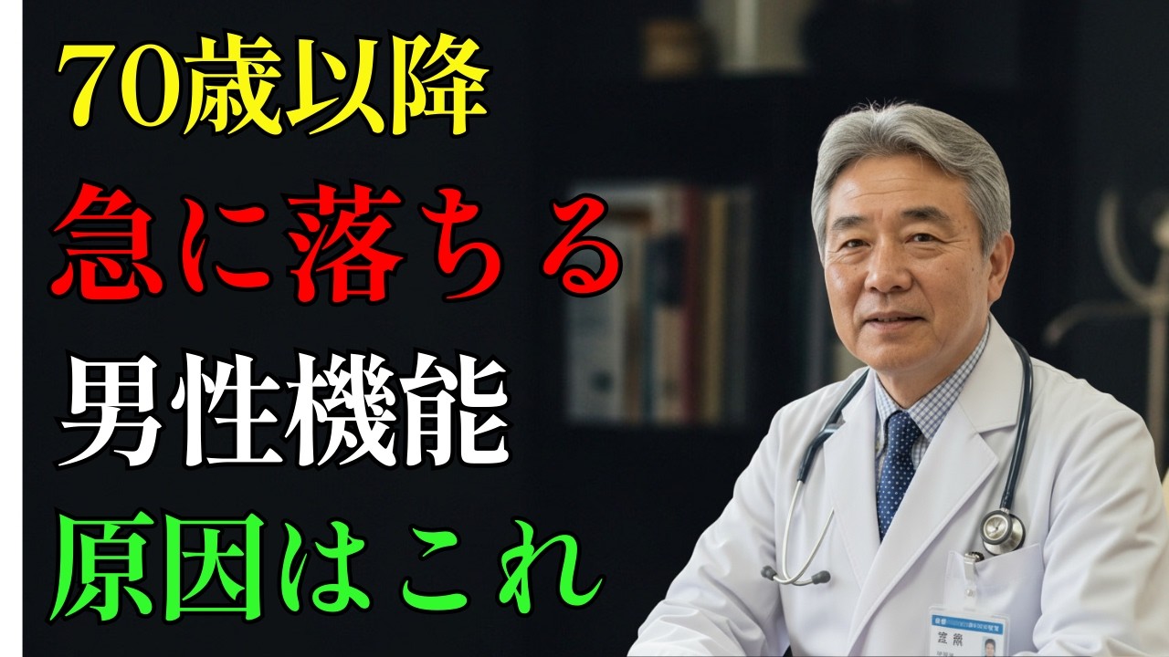 【医師警告】70歳を過ぎて男性機能が急激に落ちる人の共通点5つ| #男性機能| #シニア健康| #男性機能| #健康寿命