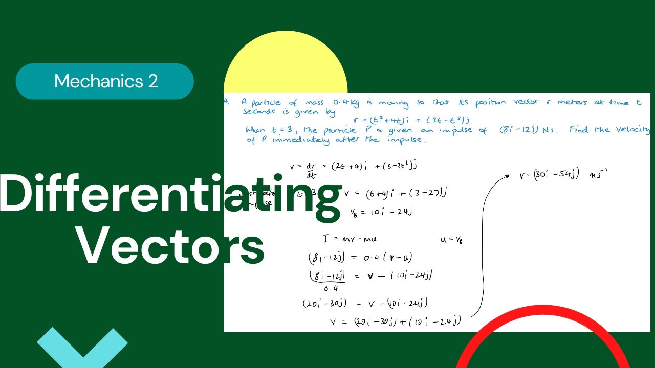 Differentiating Vectors (Edexcel IAL M2 2.4)