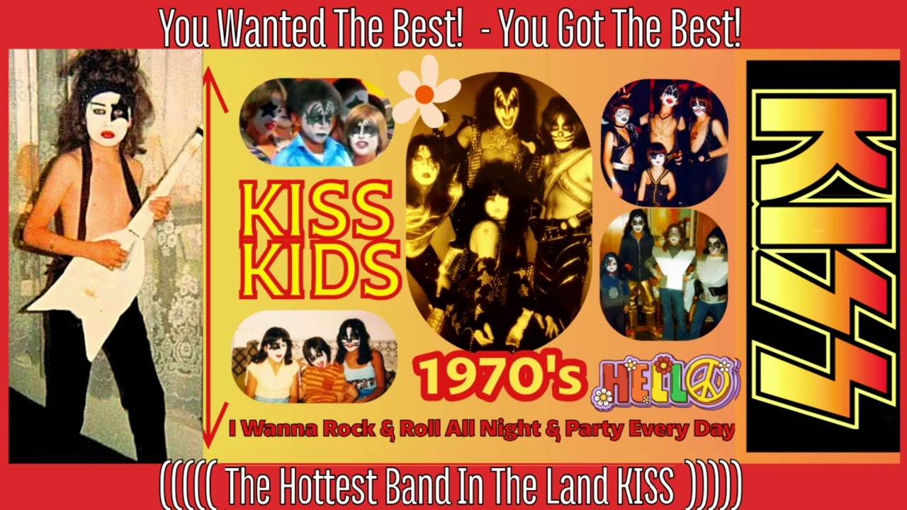 70s Kiss Kids Rock n Roll All Night