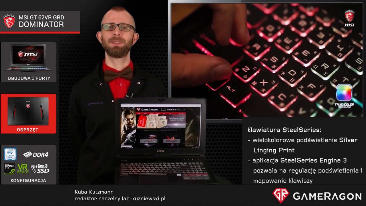 MSI GT 62VR GRD - gamingowe piętnaście cali