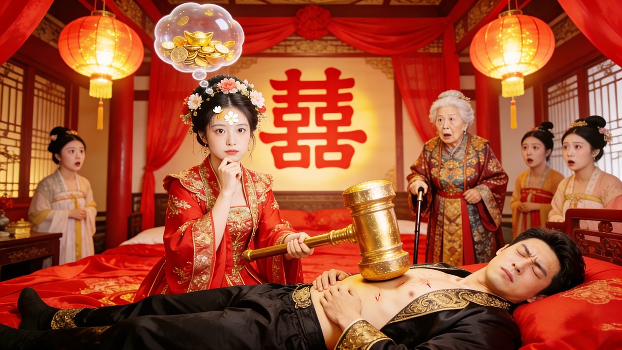 【一口氣看完】她嫁了個植物人少爺沖喜，結果少爺可以聽到她的心聲！竟想將他家佔為己有？少爺直接被她氣醒了！醒來第一件事就是趕她走，不料她一走他又暈了？少爺：回來！#短劇 #搞笑 #shortdrama