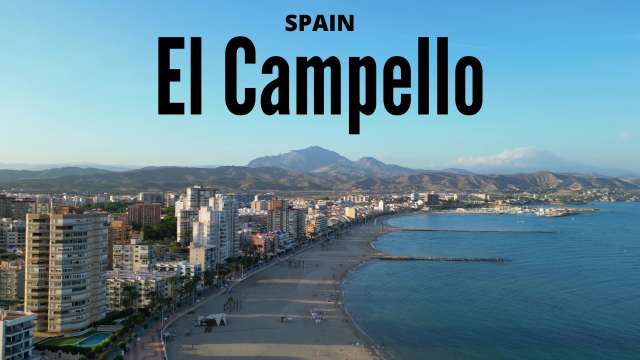 El Campello From Above - 4K drone video